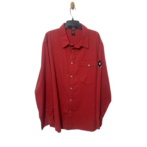 Marithe' Francois Girbaud Button up Long SL Military Inspired Mens Shirt XL - Picture 3 of 16